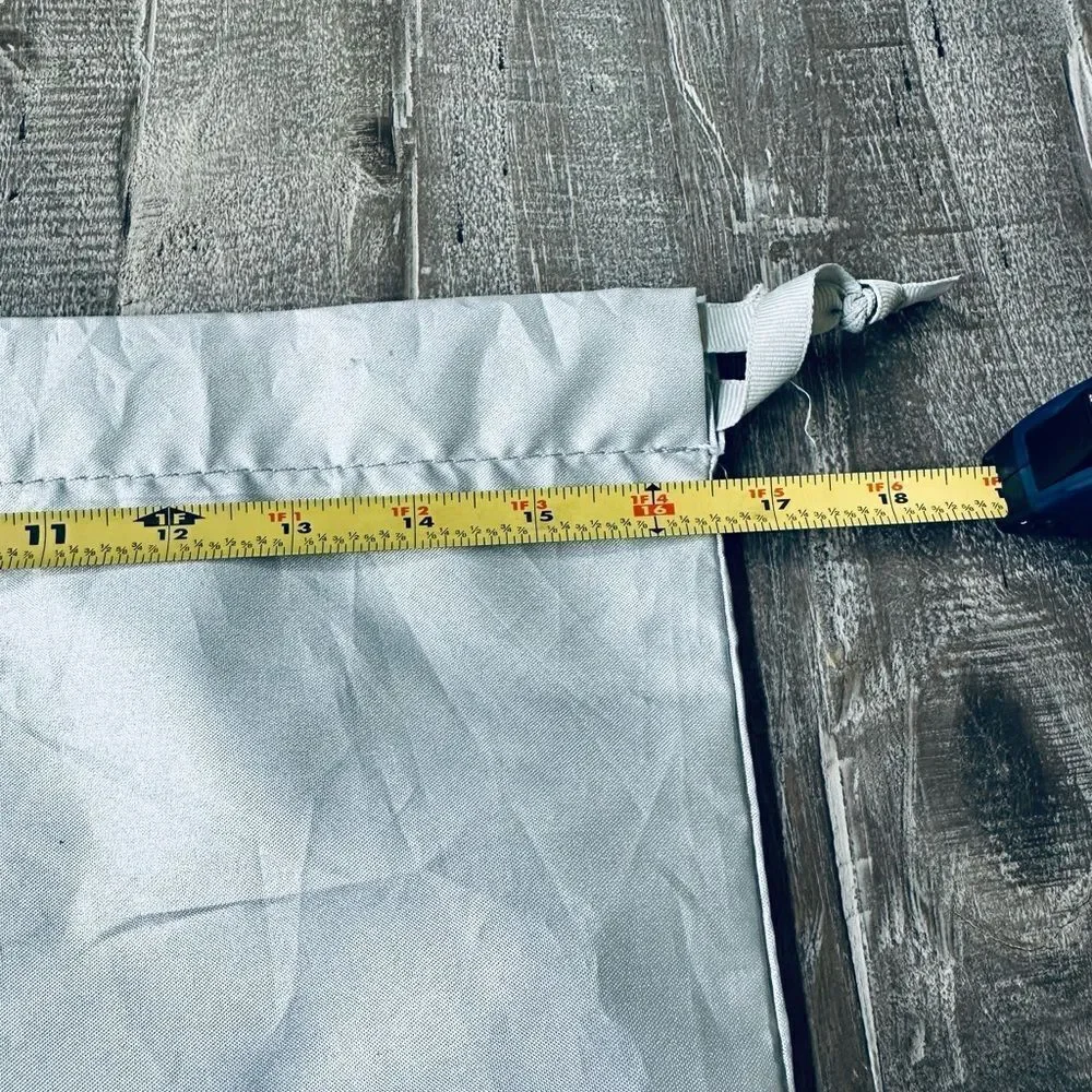 Athleta Drawstring Silver Travel Multipurpose Storage Bag - Picture 2 of 4